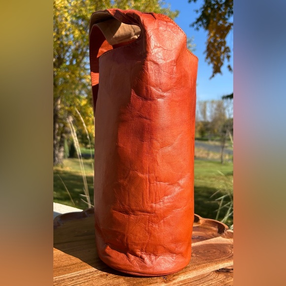 Vintage Berliner Bag Emelia Brown Leather Hobo Shoulder Bag EUC - Picture 11 of 17